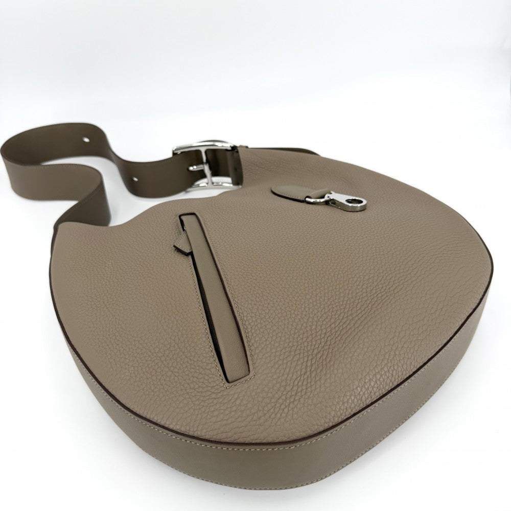 HERMES エルメス ショルダーバッグ アルソン ブラウン 茶 B刻印 トゴ ヴォースイフト エトゥープ シルバー金具 レディース 2023年【中古品】