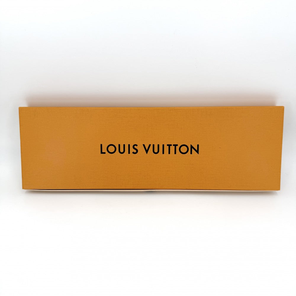LOUIS VUITTON ルイヴィトン ネクタイ ダミエ クラヴァット･LVフレンズ ファッションアイテム ビジネス MP2962 シルク ブラック 黒 グレー メンズ【中古品】