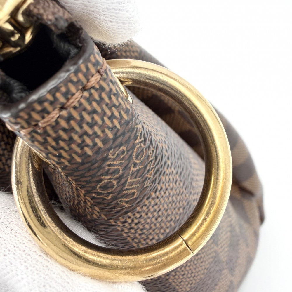 LOUIS VUITTON ルイヴィトン 2WAY ダミエ オデオントートMM ハンドバッグ ショルダーバッグ ブラウン 茶 N45283 ゴールド金具 レディース【中古品】