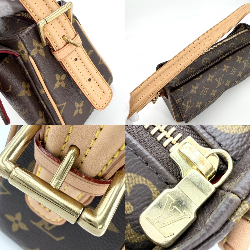 LOUIS VUITTON ルイヴィトン ショルダーバッグ ヴィバシテMM ハンドバッグ M51164 モノグラムキャンバス ブラウン 茶 ゴールド金具 レディース【中古品】