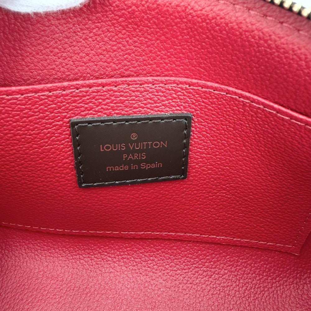 LOUIS VUITTON ルイヴィトン ポーチ ダミエ ポシェットコスメティックPM 化粧ポーチ 小物入れ アクセサリーポーチ N47516 ブラウン 茶 ゴールド金具 レディース【中古品】