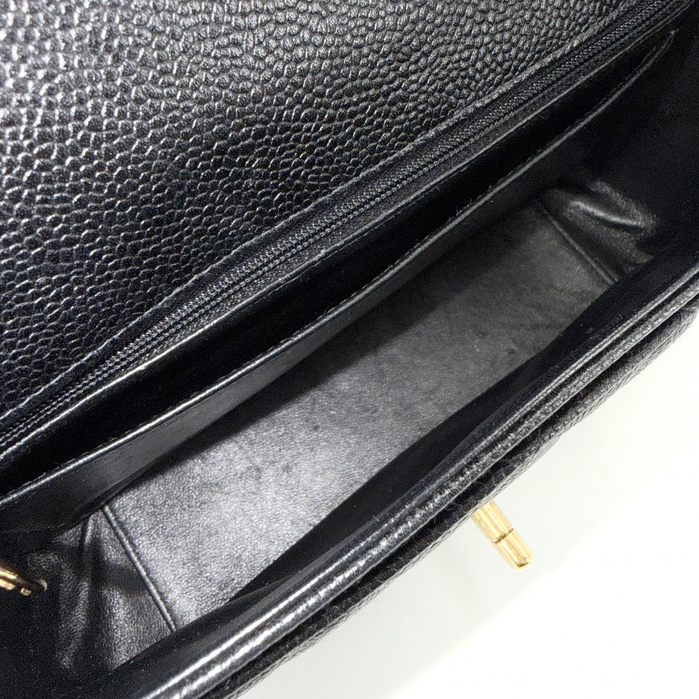 CHANEL シャネル ショルダーバッグ マトラッセ ブラック 黒 ゴールド金具 レディース【中古品】