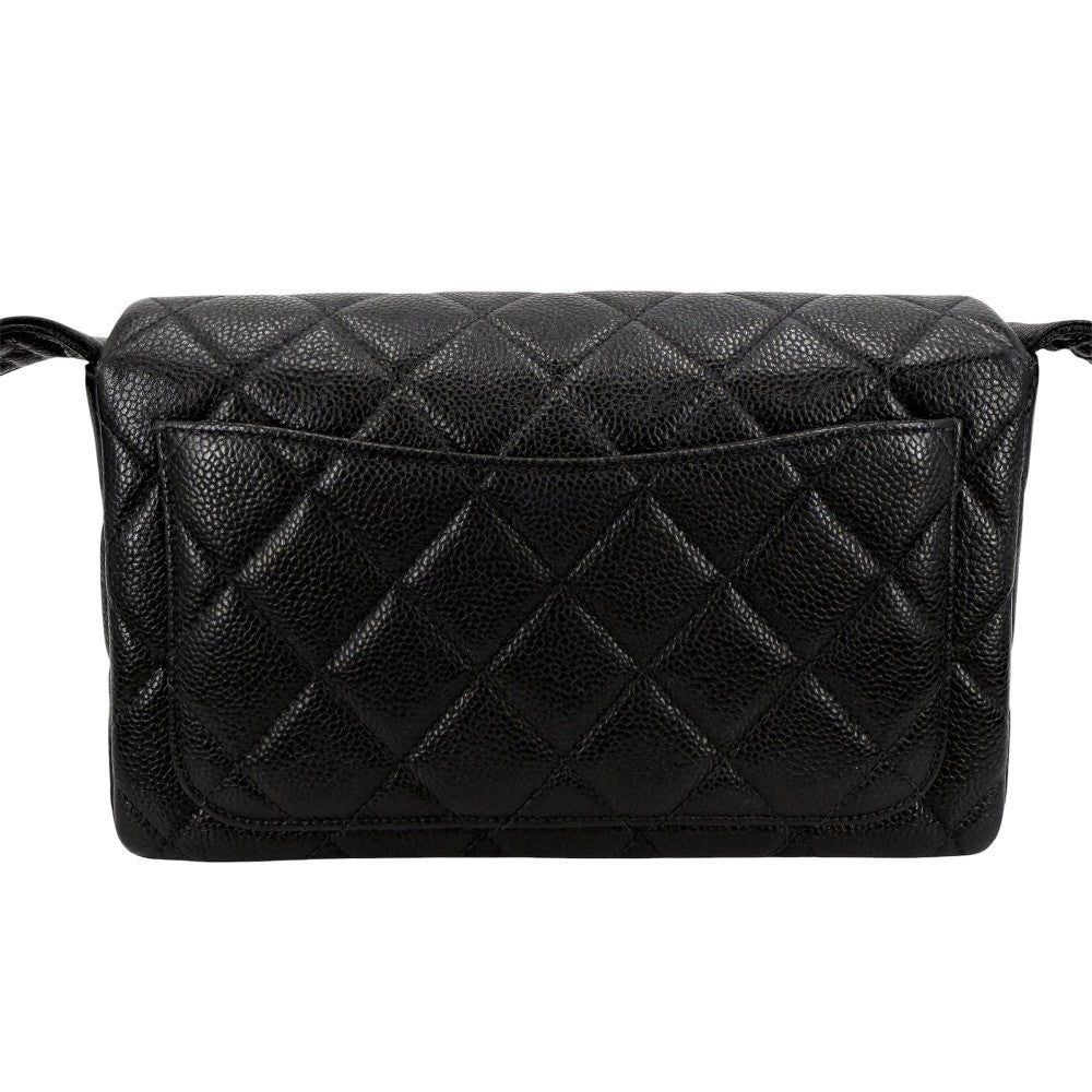 CHANEL シャネル ショルダーバッグ マトラッセ ブラック 黒 ゴールド金具 レディース【中古品】