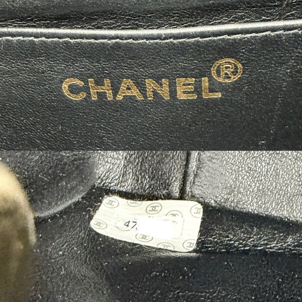 CHANEL シャネル ショルダーバッグ マトラッセ ブラック 黒 ゴールド金具 レディース【中古品】