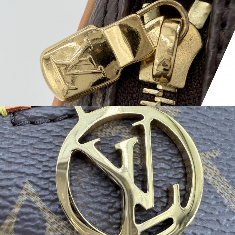 LOUIS VUITTON ルイヴィトン ショルダーバッグ モノグラム ループ 2WAY ハンドバッグ 小さめ かばん 鞄 M81098 ブラウン 茶 ゴールド金具 レディース【中古品】