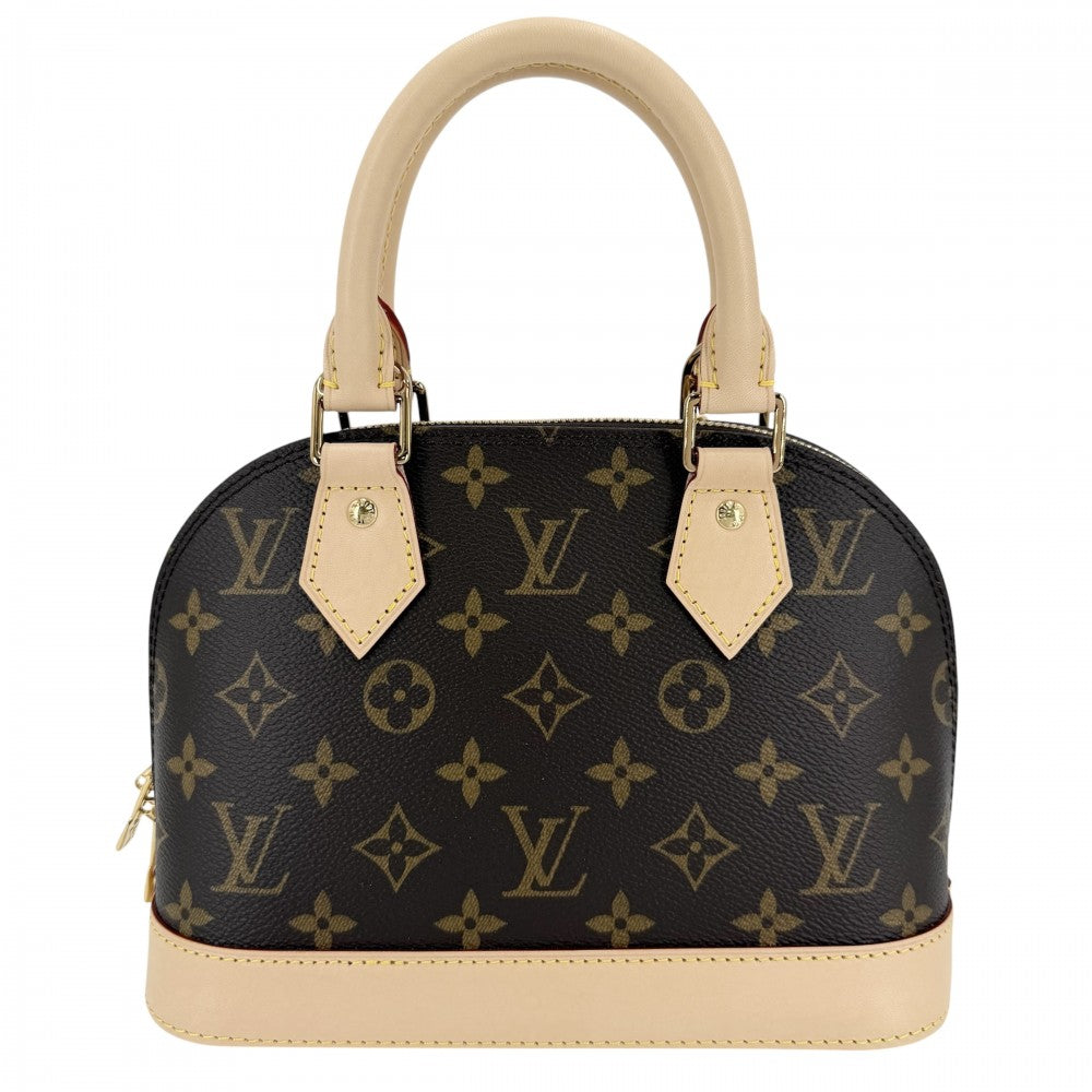LOUIS VUITTON ルイヴィトン 2WAY モノグラム アルマBB ショルダーバッグ ハンドバッグ 小さめ ミニバッグ M46990 ブラウン 茶 ゴールド金具 レディース【中古品】