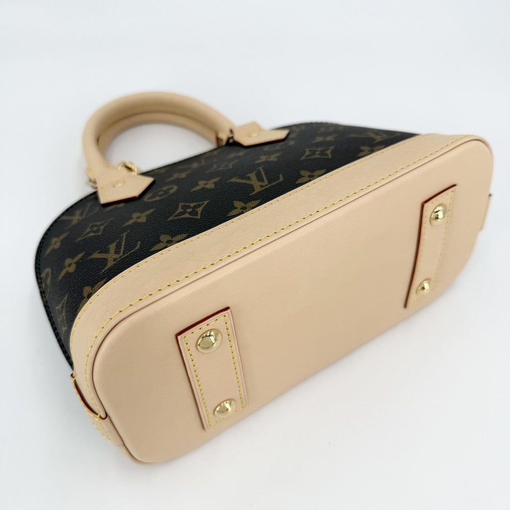 LOUIS VUITTON ルイヴィトン 2WAY モノグラム アルマBB ショルダーバッグ ハンドバッグ 小さめ ミニバッグ M46990 ブラウン 茶 ゴールド金具 レディース【中古品】