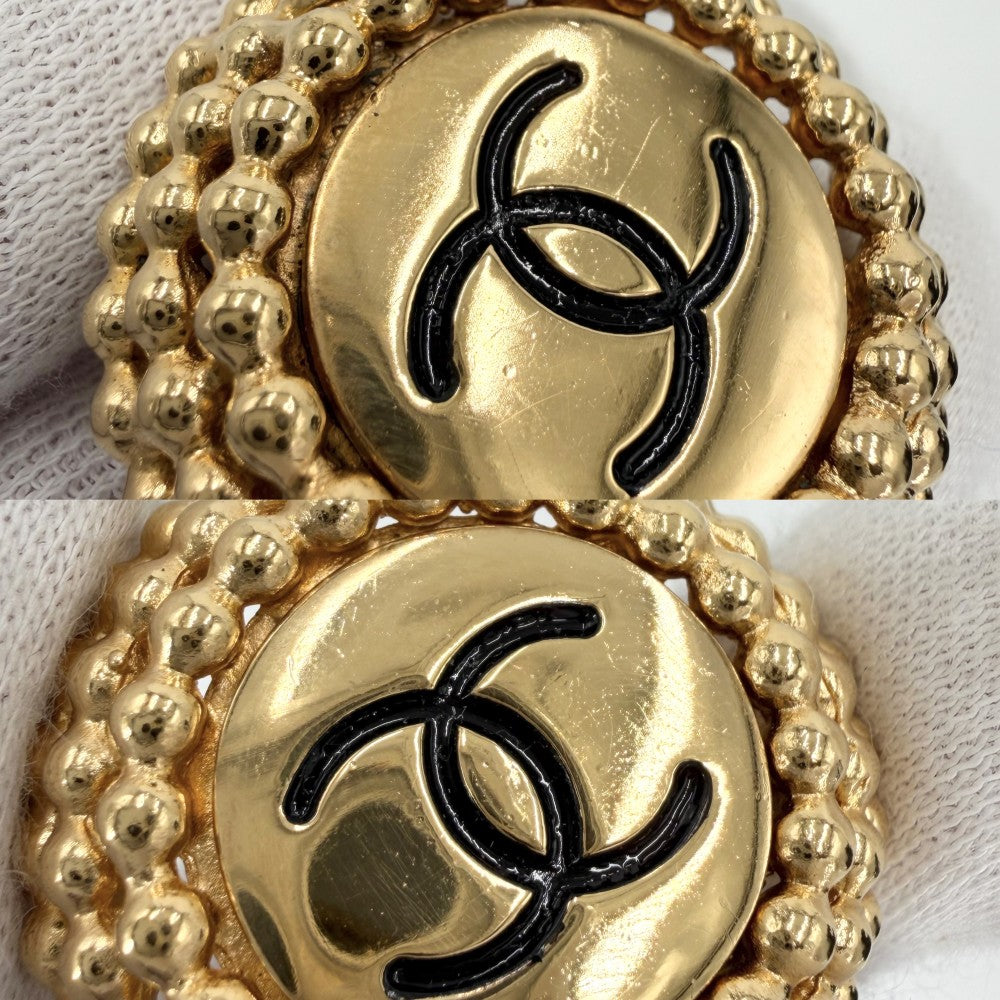 CHANEL シャネル イヤリング ココマーク ラウンド ヴィンテージ アクセサリー GP ゴールド レディース 約45.9g【中古品】
