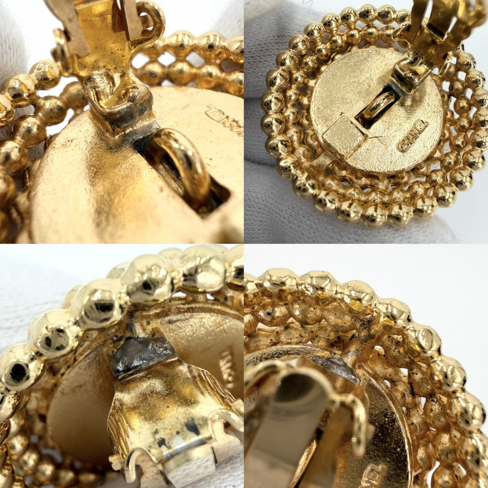 CHANEL シャネル イヤリング ココマーク ラウンド ヴィンテージ アクセサリー GP ゴールド レディース 約45.9g【中古品】
