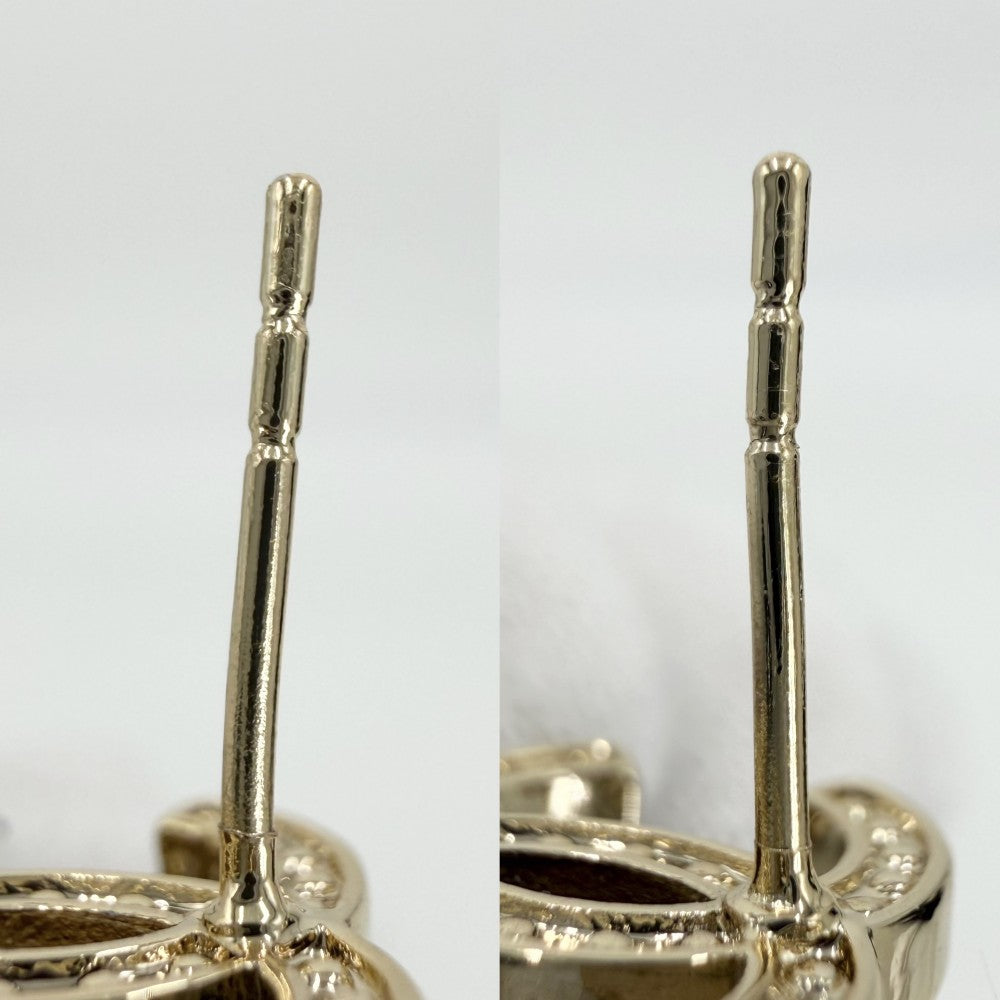CHANEL シャネル ピアス ココマーク スイング アクセサリー スター 星 GP ラインストーン フェイクパール B24C ゴールド レディース 約6.8g 2024年【中古品】
