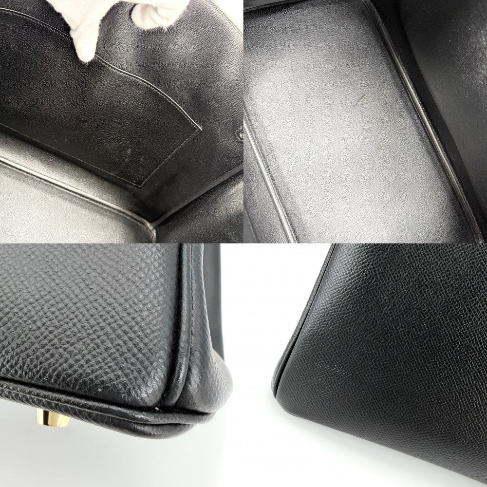 HERMES エルメス ハンドバッグ バーキン35 内縫い D刻印 レザー ブラック 黒 ゴールド金具 レディース 2019年【中古品】