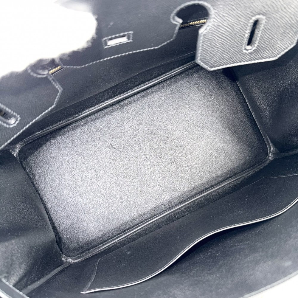 HERMES エルメス ハンドバッグ バーキン35 内縫い D刻印 レザー ブラック 黒 ゴールド金具 レディース 2019年【中古品】