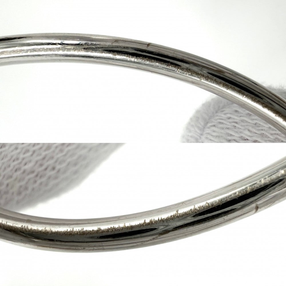 Boucheron ブシュロン バングル キャトル ブラック 1モチーフ ジュエリー 18金WG Au750 K18ホワイトゴールド ダイヤモンド レディース 約11.2g【中古品】