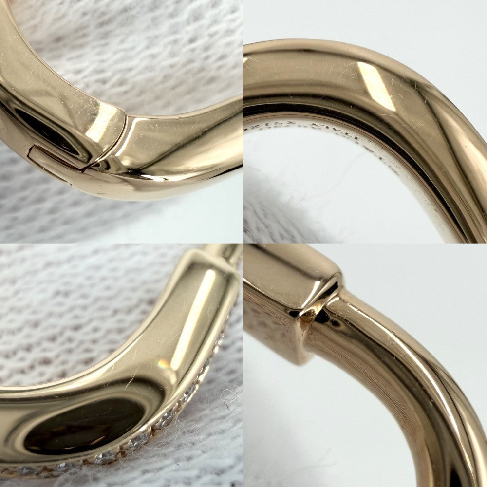 TIFFANY&Co. ティファニー ピアス ロック アクセサリー ジュエリー 18金PG Au750 K18ピンクゴールド ダイヤモンド0.09ct レディース 約7.4g【中古品】