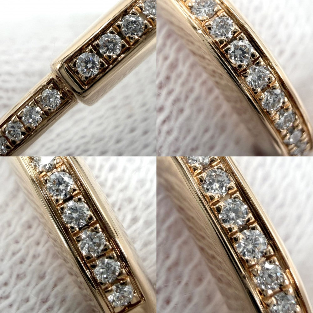 TIFFANY&Co. ティファニー ピアス ロック アクセサリー ジュエリー 18金PG Au750 K18ピンクゴールド ダイヤモンド0.09ct レディース 約7.4g【中古品】