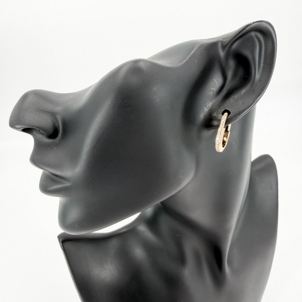 TIFFANY&Co. ティファニー ピアス ロック アクセサリー ジュエリー 18金PG Au750 K18ピンクゴールド ダイヤモンド0.09ct レディース 約7.4g【中古品】