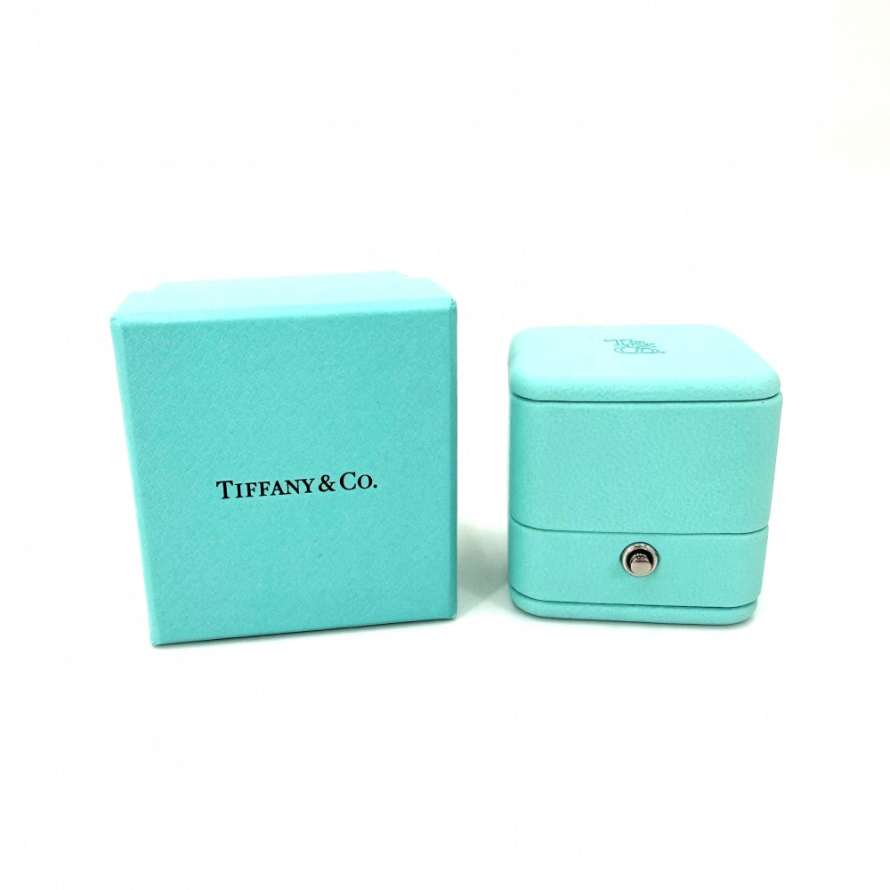 TIFFANY&Co. ティファニー 指輪 ソリティア リング ジュエリー アクセサリー エンゲージメント リング スクエアカット Pt950プラチナ ダイヤモンド0.26ct 約6.5号 レディース 約3.4g【中古品】