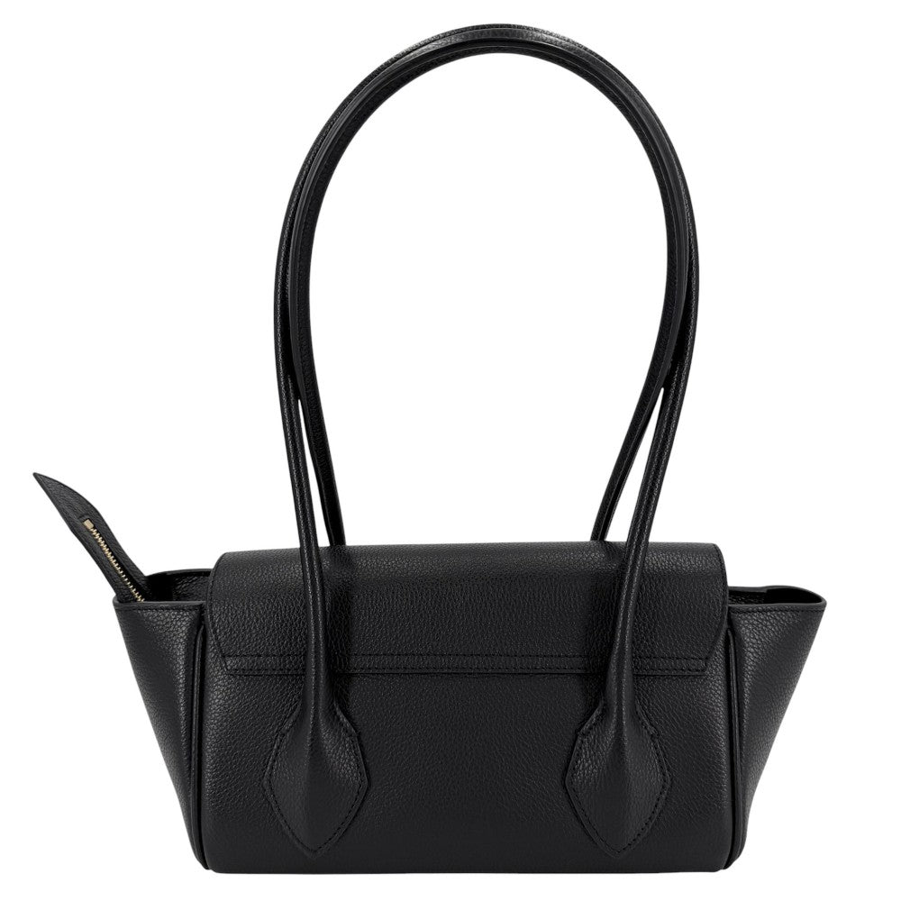 Salvatore Ferragamo サルヴァトーレフェラガモ ハンドバッグ イーストウエスト トートバッグ レザー ブラック 黒 ゴールド金具 レディース【中古品】