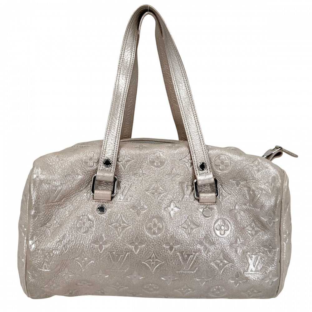LOUIS VUITTON ルイヴィトン ハンドバッグ モノグラムシマー コメト トートバッグ メタリック M95818 ライトピンク シルバー金具 レディース【中古品】