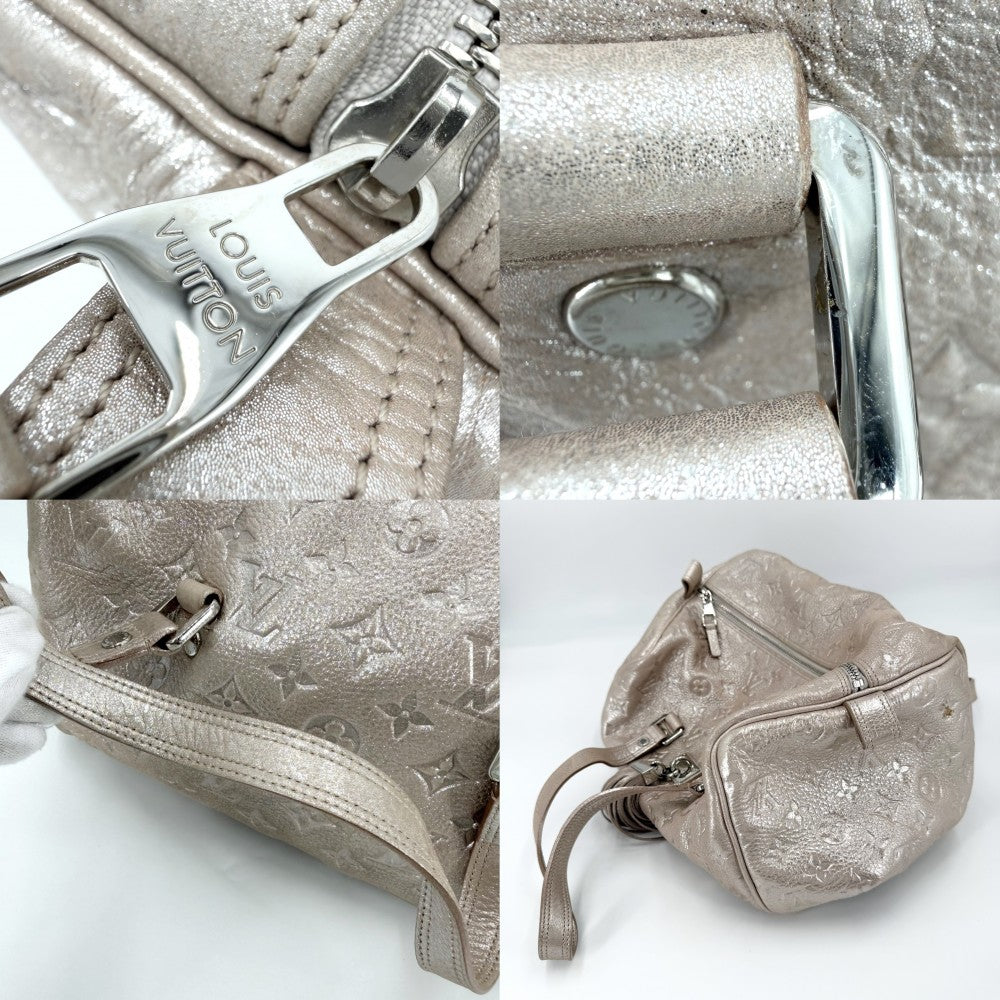LOUIS VUITTON ルイヴィトン ハンドバッグ モノグラムシマー コメト トートバッグ メタリック M95818 ライトピンク シルバー金具 レディース【中古品】