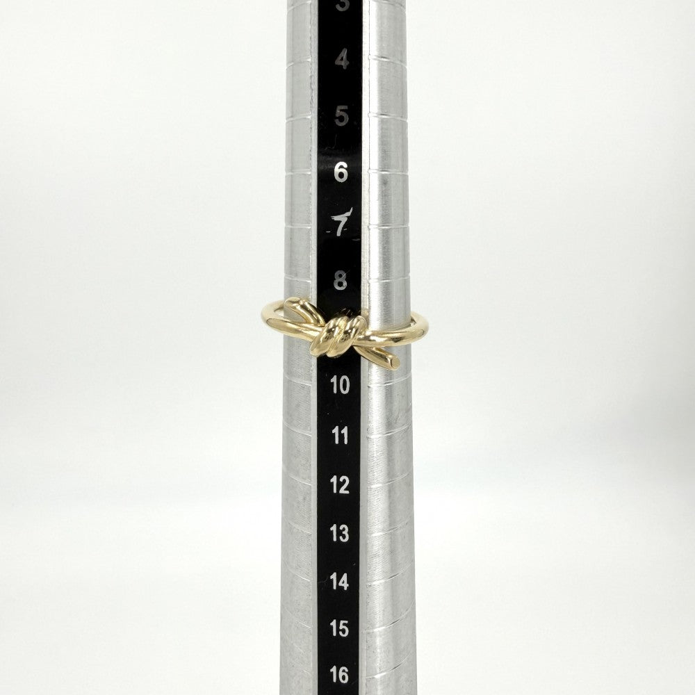 TIFFANY&Co. ティファニー 指輪 ノット リング ジュエリー アクセサリー Au750 18金YG K18イエローゴールド 約9号 ゴールド レディース 約3.6g【中古品】