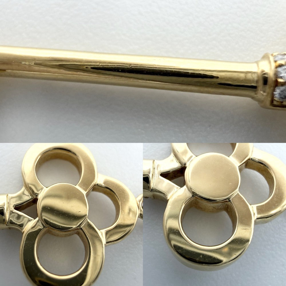 TIFFANY&Co. ティファニー ネックレス ペンダント クラウンキー ジュエリー アクセサリー 18金YG Au750 K18イエローゴールド ダイヤモンド ゴールド レディース 約5.2g【中古品】