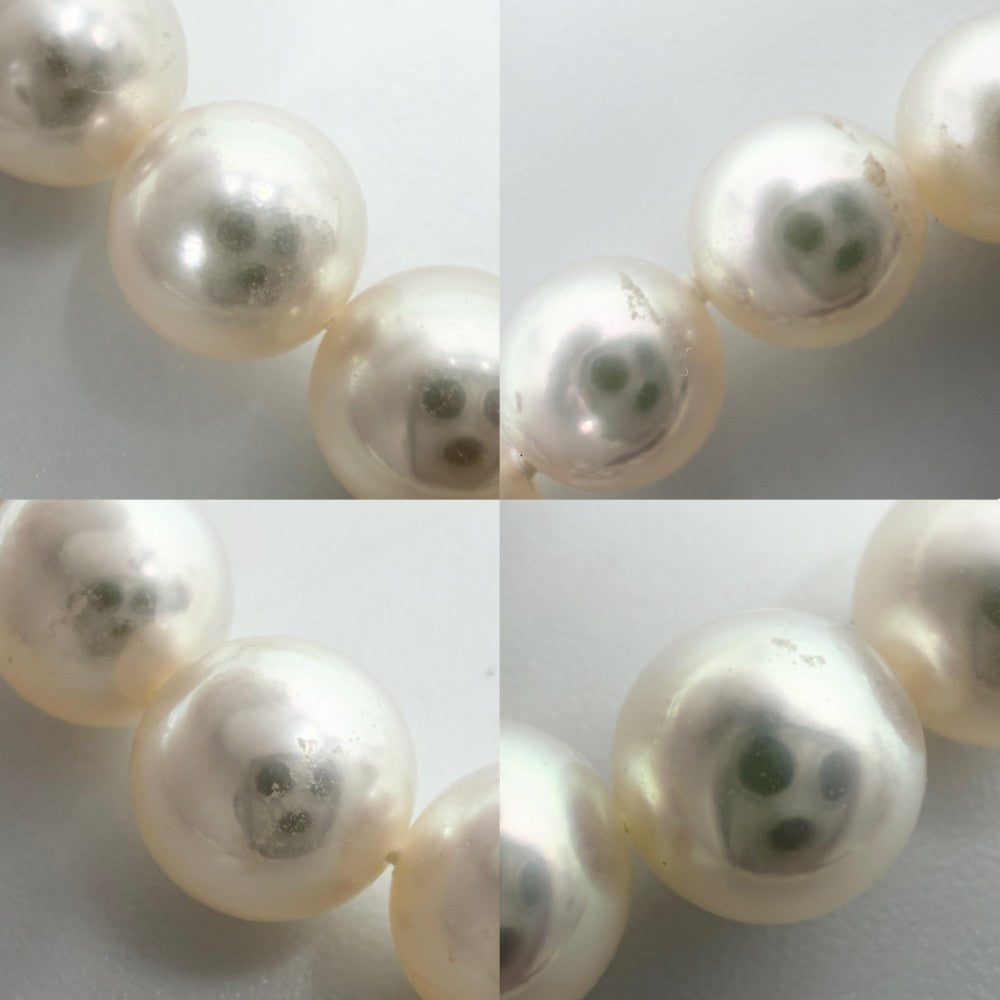 MIKIMOTO ミキモト ネックレス チャーム付き ジュエリー アクセサリー 真珠 フォーマル 冠婚葬祭 18金WG Au750 K18ホワイトゴールド パール約0.7mm レディース 約37.9g【中古品】