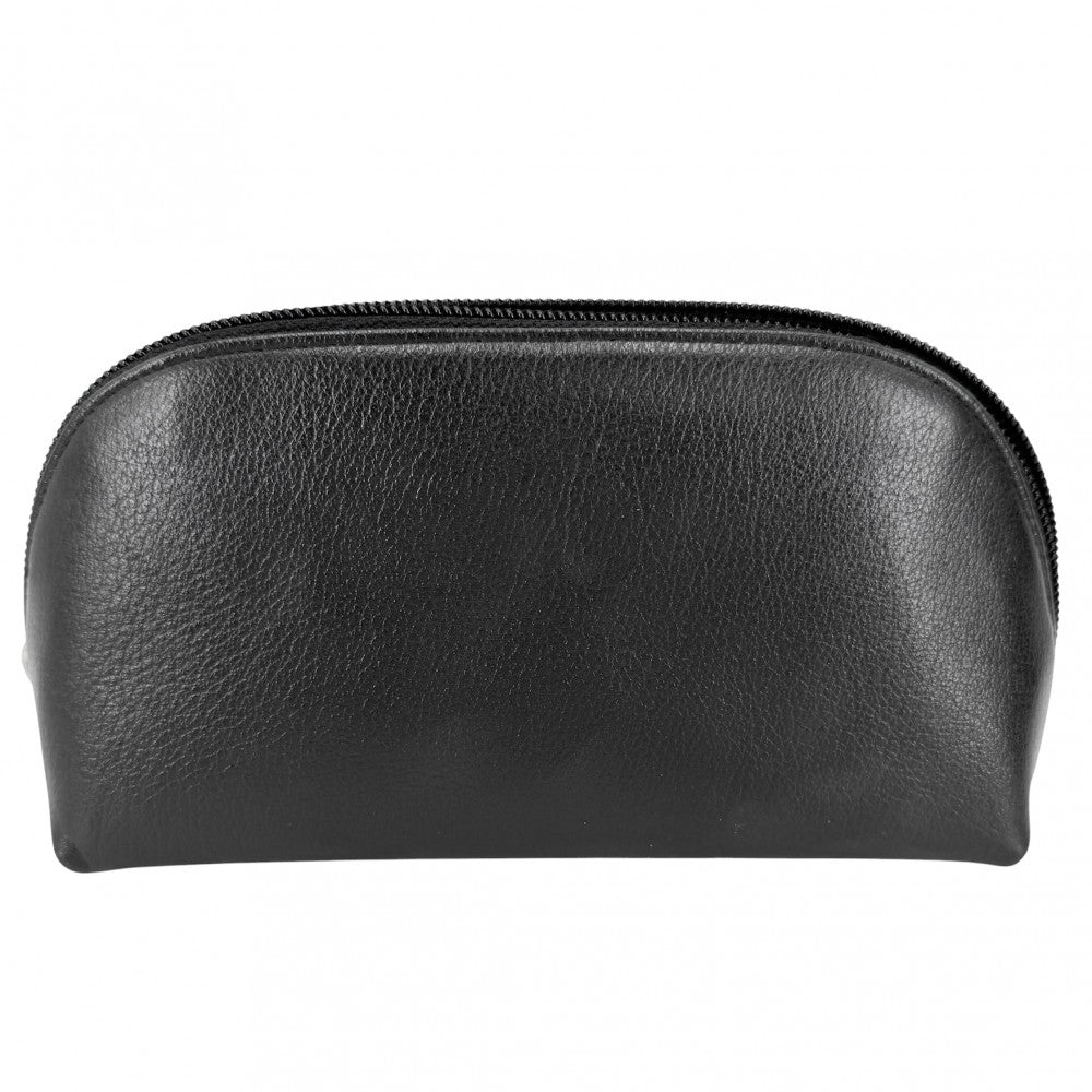 CHANEL シャネル ポーチ カメリア ココマーク 小物入れ レザー ブラック 黒 シルバー金具 レディース【中古品】