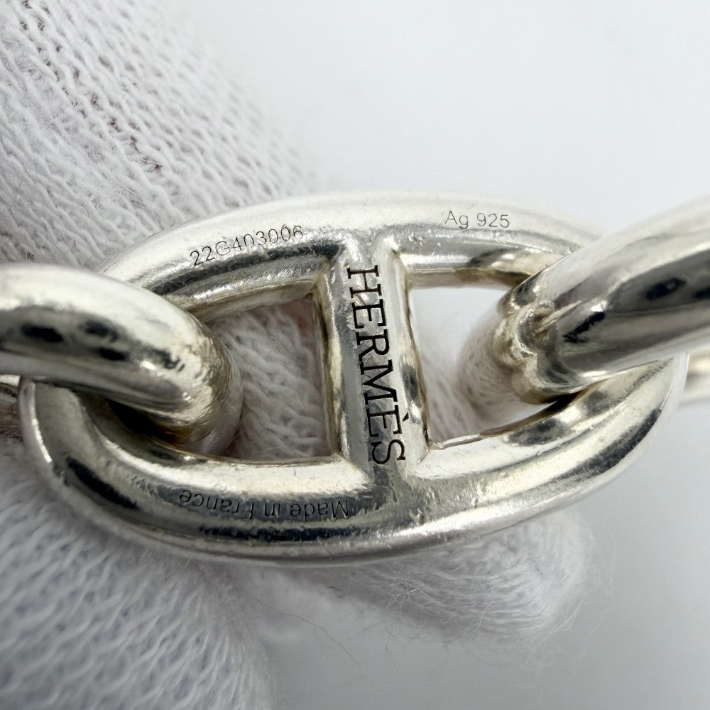 HERMES エルメス ブレスレット シェーヌダンクルGM アクセサリー ジュエリー 16コマ シルバー925 メンズ 約83.5g【中古品】
