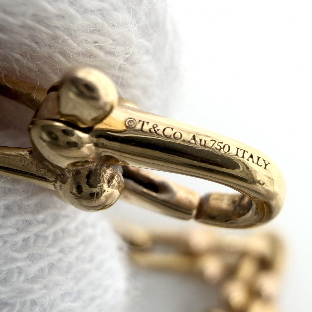 TIFFANY&Co. ティファニー ブレスレット ハードウェア マイクロ リンク ブレスレット ジュエリー アクセサリー メンズ レディース K18YG Au750 K18イエローゴールド ユニセックス 約10.4g【中古品】