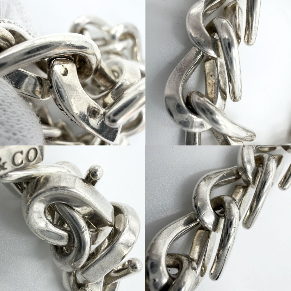 TIFFANY&Co. ティファニー ブレスレット フォージ ラージリンク ブレスレット ジュエリー アクセサリー シルバー925 レディース 約73.0g【中古品】