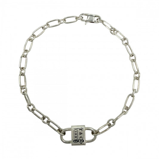 TIFFANY&Co. ティファニー ブレスレット ティファニー1837 スモール ダブル ロック ブレスレット アクセサリー ジュエリー シルバー925 ユニセックス 約6.9g【中古品】
