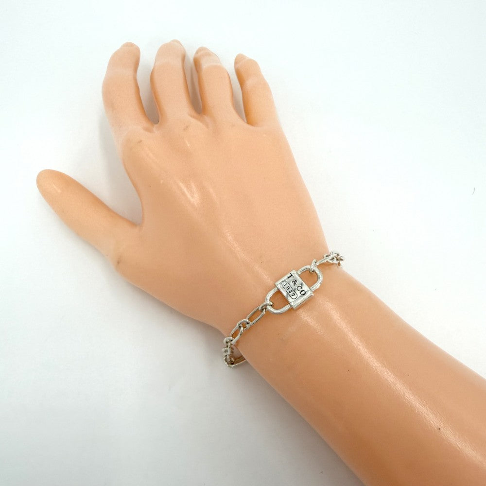 TIFFANY&Co. ティファニー ブレスレット ティファニー1837 スモール ダブル ロック ブレスレット アクセサリー ジュエリー シルバー925 ユニセックス 約6.9g【中古品】