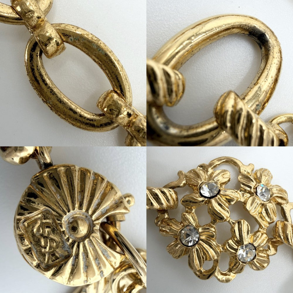 SAINT LAURENT PARIS サンローランパリ ネックレス フラワー 花 アクセサリー レディース 約63.9g【中古品】