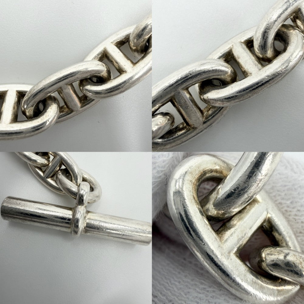 HERMES エルメス ブレスレット シェーヌダンクルMM アクセサリー ジュエリー 15コマ シルバー シルバー925 メンズ 約57.1g【中古品】
