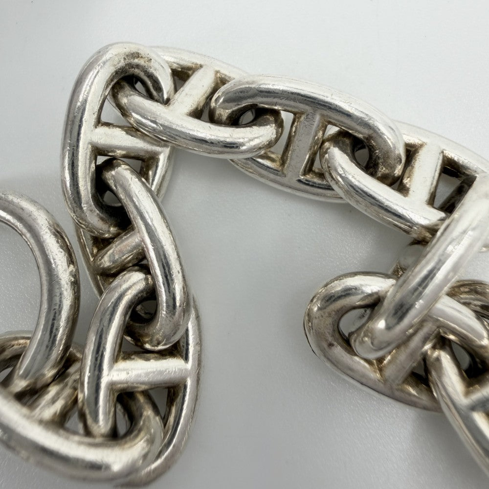 HERMES エルメス ブレスレット シェーヌダンクルMM アクセサリー ジュエリー 15コマ シルバー シルバー925 メンズ 約57.1g【中古品】