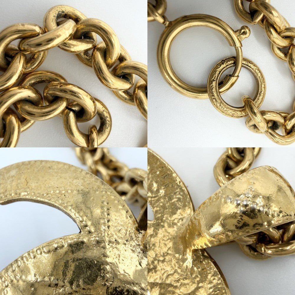 CHANEL シャネル ネックレス ココマーク ロングネックレス ペンダント アクセサリー マトラッセ ココ ヴィンテージ GP 94P ゴールド レディース 約116.7g 1994年【中古品】