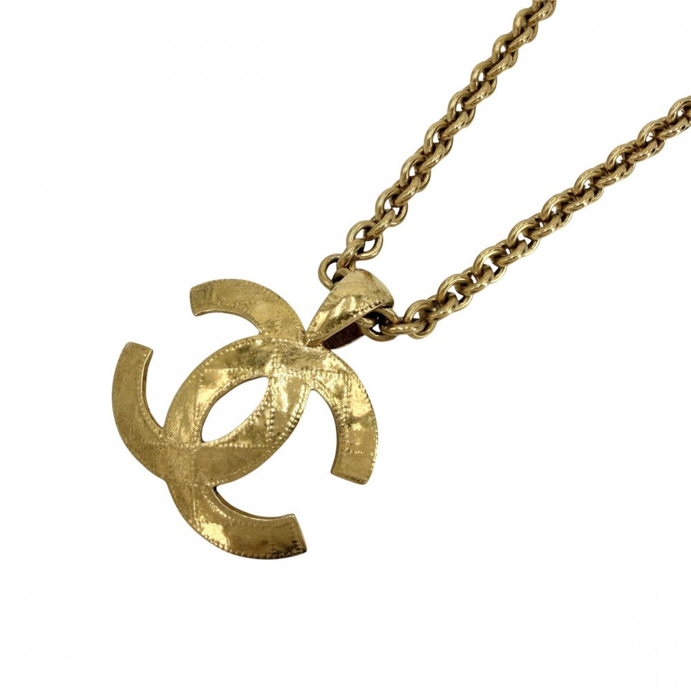 CHANEL シャネル ネックレス ココマーク ロングネックレス ペンダント アクセサリー マトラッセ ココ ヴィンテージ GP 94P ゴールド レディース 約116.7g 1994年【中古品】