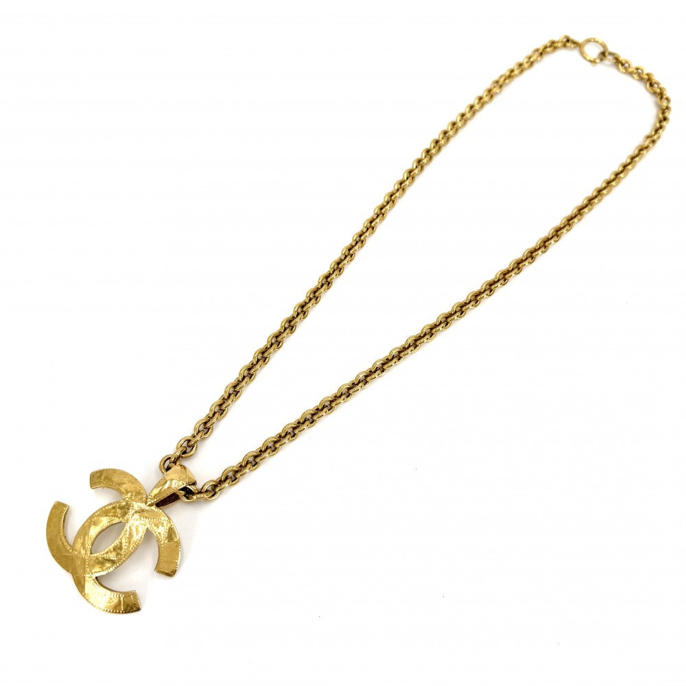 CHANEL シャネル ネックレス ココマーク ロングネックレス ペンダント アクセサリー マトラッセ ココ ヴィンテージ GP 94P ゴールド レディース 約116.7g 1994年【中古品】
