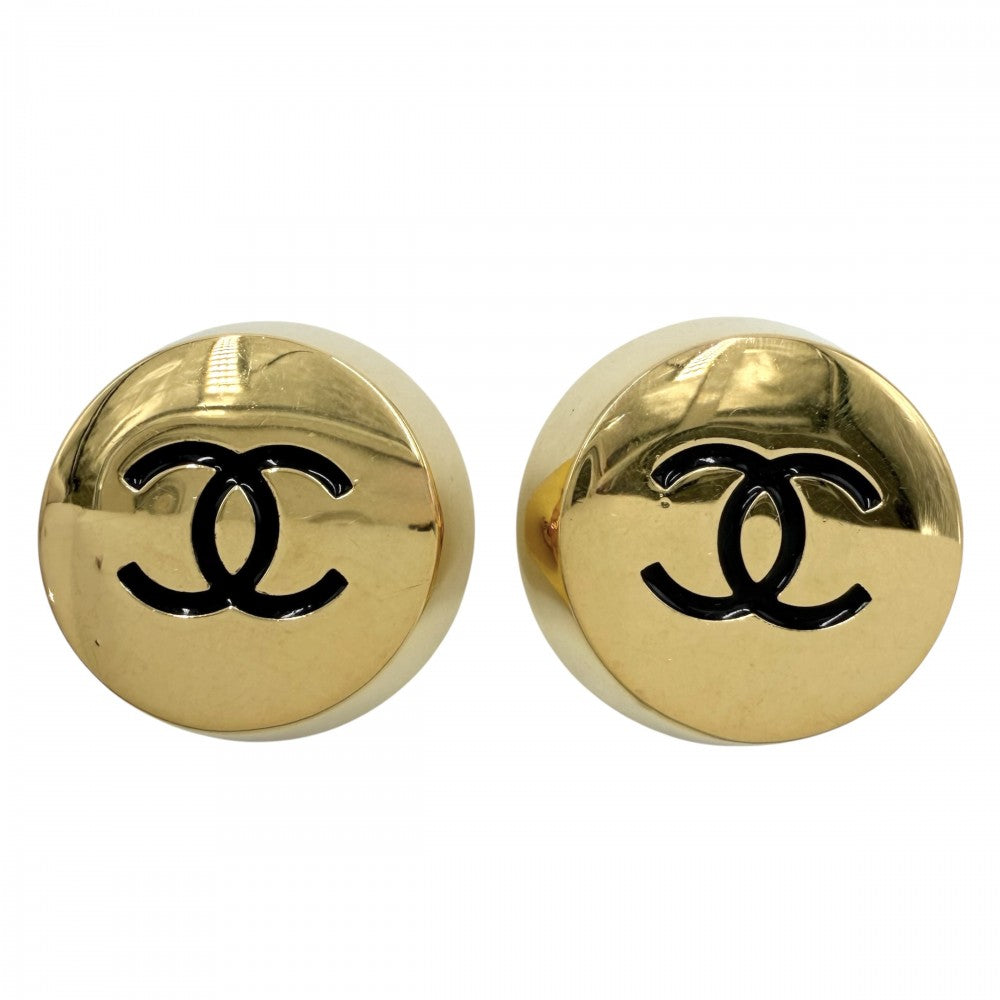 CHANEL シャネル イヤリング ココマーク ラウンド ヴィンテージ アクセサリー GP 2 6 ゴールド レディース 約42.6g 1991年【中古品】