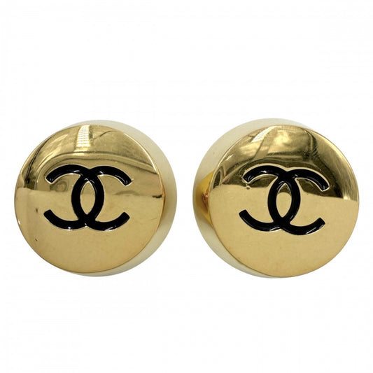 CHANEL シャネル イヤリング ココマーク ラウンド ヴィンテージ アクセサリー GP 2 6 ゴールド レディース 約42.6g 1991年【中古品】