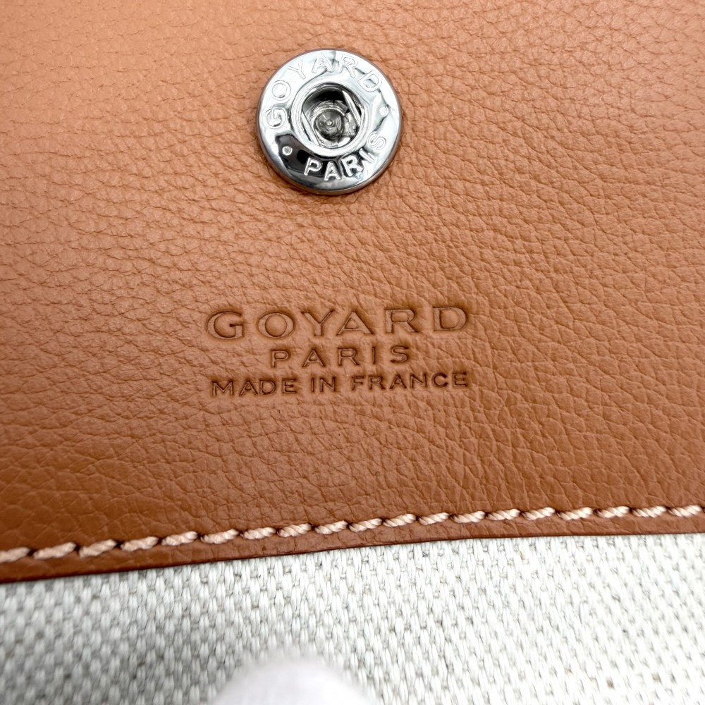 GOYARD ゴヤール トートバッグ ボエム ホーボーバッグ ポーチ付き かばん 鞄 コーティングキャンバス レザー ブラック 黒 ブラウン 茶 シルバー金具 レディース【中古品】
