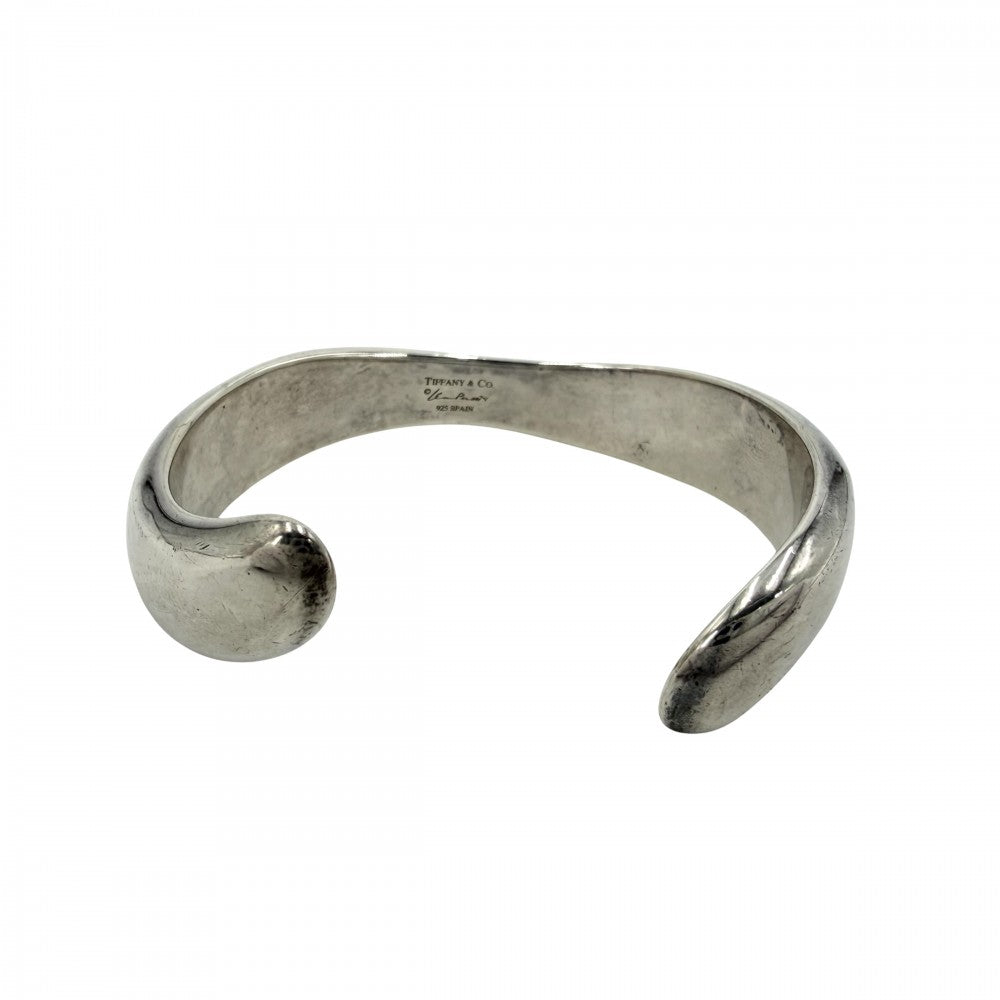 TIFFANY&Co. ティファニー バングル エルサペレッティ カフ アクセサリー ジュエリー シルバー925 レディース 約29.9g【中古品】