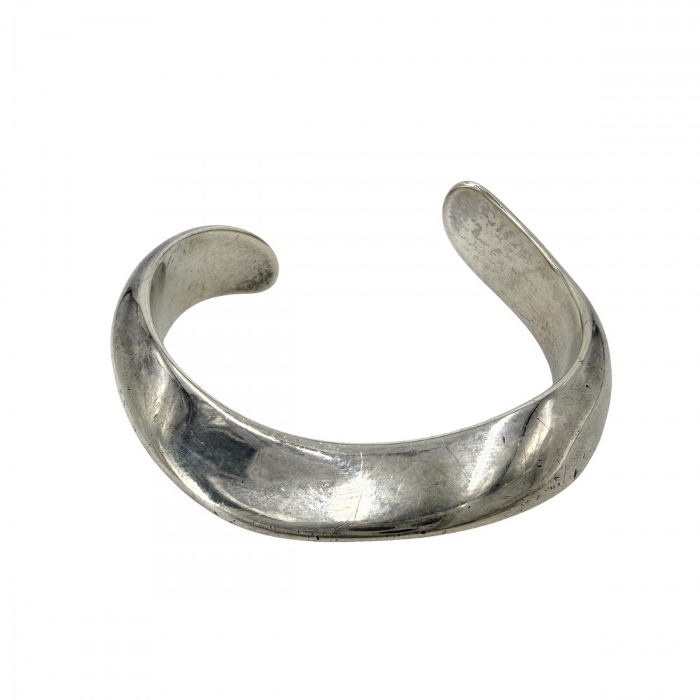 TIFFANY&Co. ティファニー バングル エルサペレッティ カフ アクセサリー ジュエリー シルバー925 レディース 約29.9g【中古品】