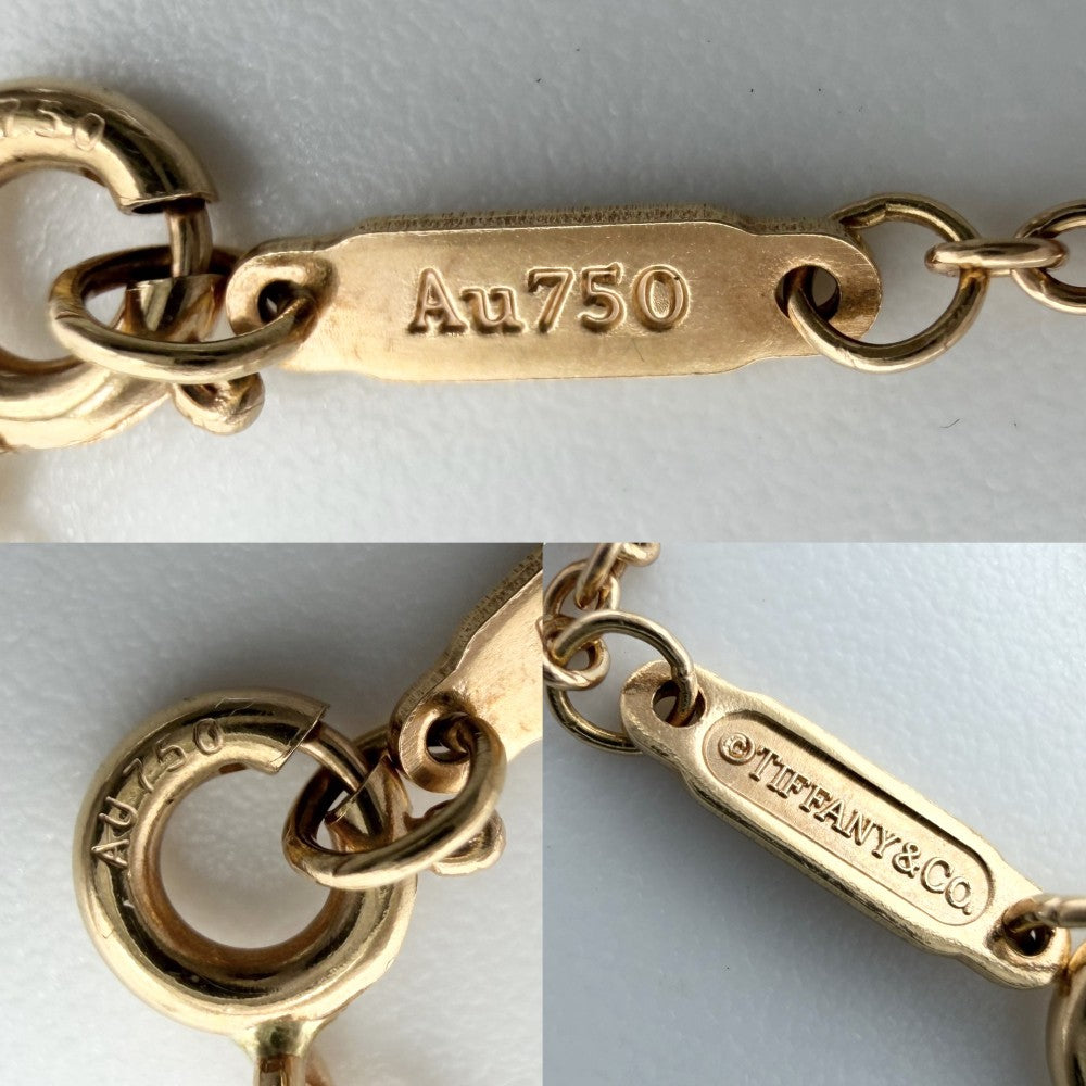 TIFFANY&Co. ティファニー ブレスレット アトラス ピアスドサークル 18金PG Au750 ジュエリー アクセサリー K18ピンクゴールド ダイヤモンド レディース 約2.8g【中古品】
