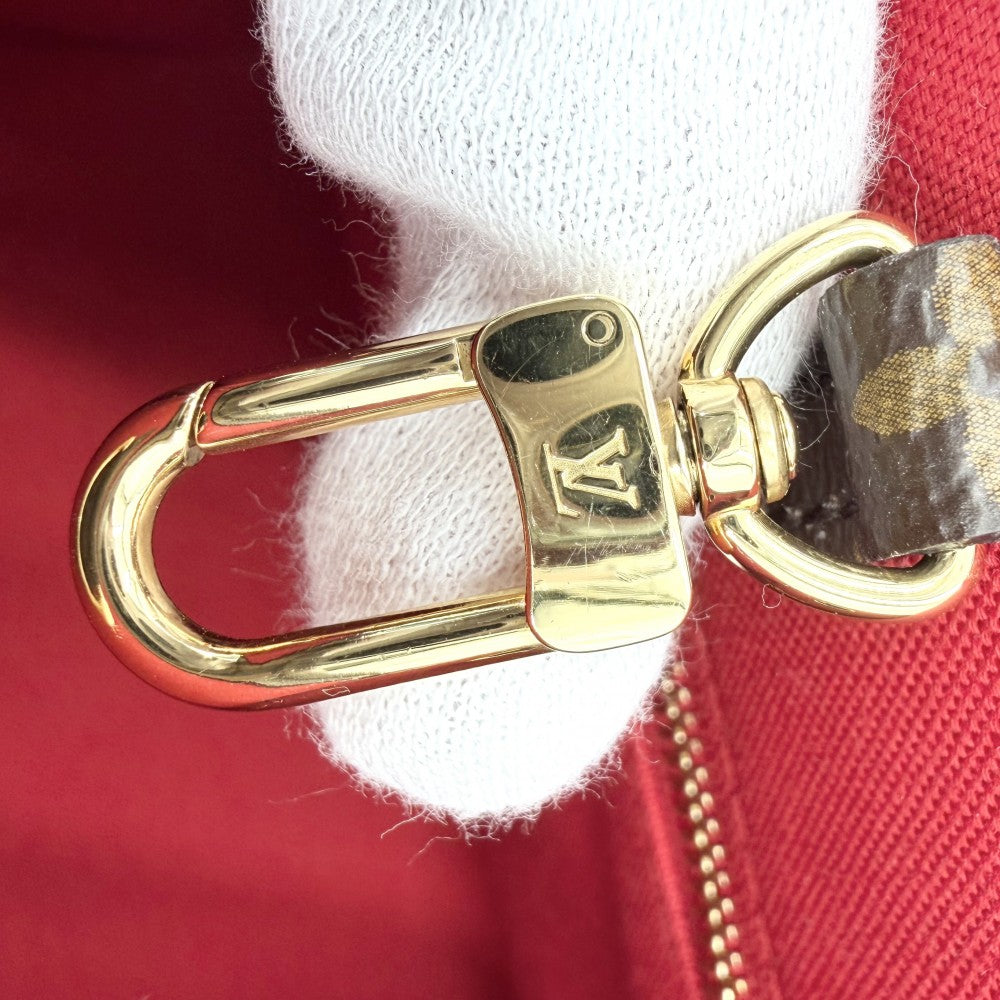 LOUIS VUITTON ルイヴィトン 2WAY モノグラムリバース オンザゴーPM ハンドバッグ ショルダーバッグ 鞄 かばん M46373 ブラウン 茶 ゴールド金具 レディース【中古品】