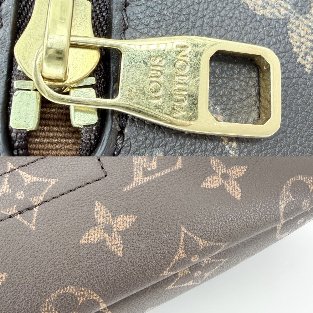 LOUIS VUITTON ルイヴィトン ショルダーバッグ モノグラム テイクアウト・メッセンジャー M28113 モノグラムキャンバス ブラウン 茶 ゴールド金具 メンズ【中古品】