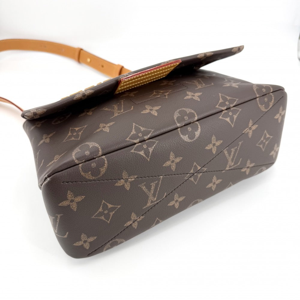 LOUIS VUITTON ルイヴィトン ショルダーバッグ モノグラム テイクアウト・メッセンジャー M28113 モノグラムキャンバス ブラウン 茶 ゴールド金具 メンズ【中古品】