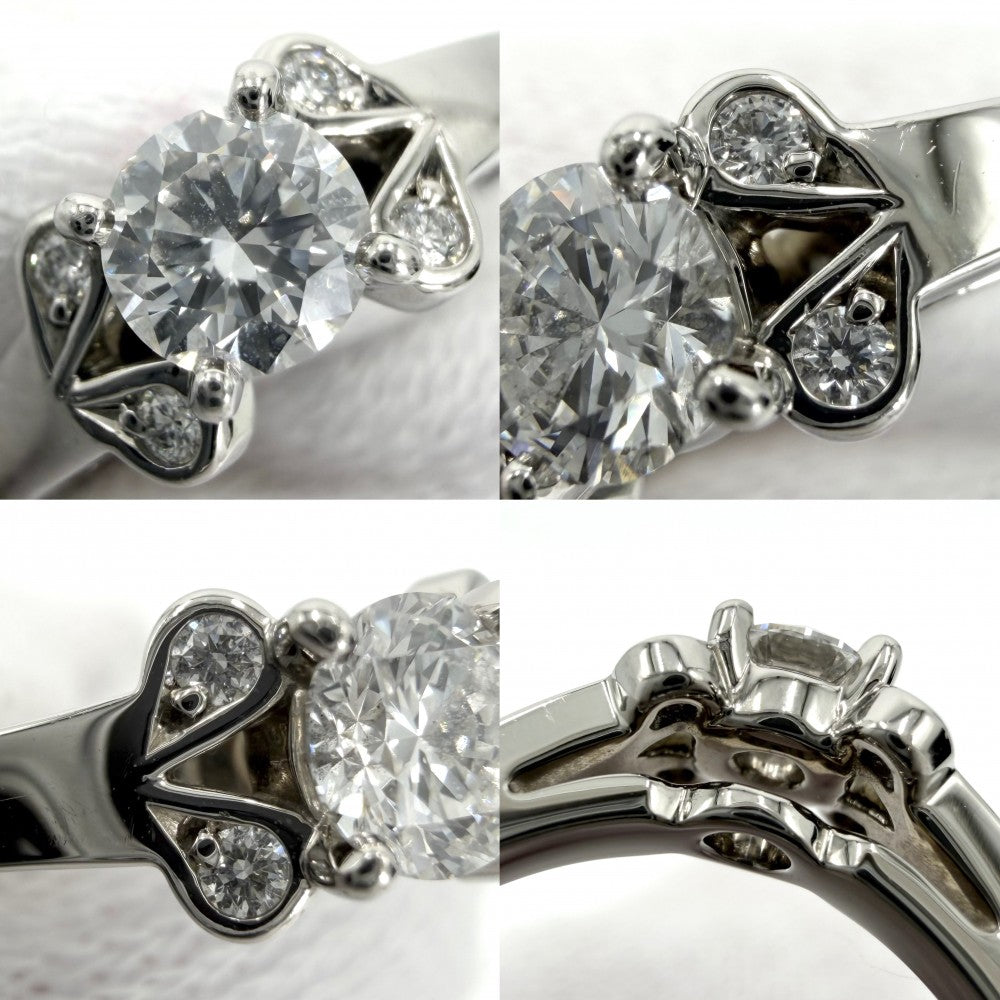 CARTIER カルティエ 指輪 バレリーナ ジュエリー アクセサリー 48サイズ Pt950プラチナ ダイヤモンド0.31ct 約7.5号 レディース 約4.9g【中古品】