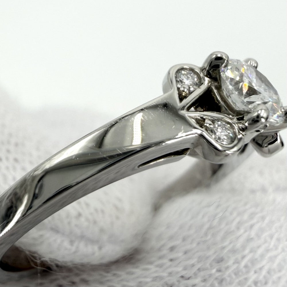 CARTIER カルティエ 指輪 バレリーナ ジュエリー アクセサリー 48サイズ Pt950プラチナ ダイヤモンド0.31ct 約7.5号 レディース 約4.9g【中古品】